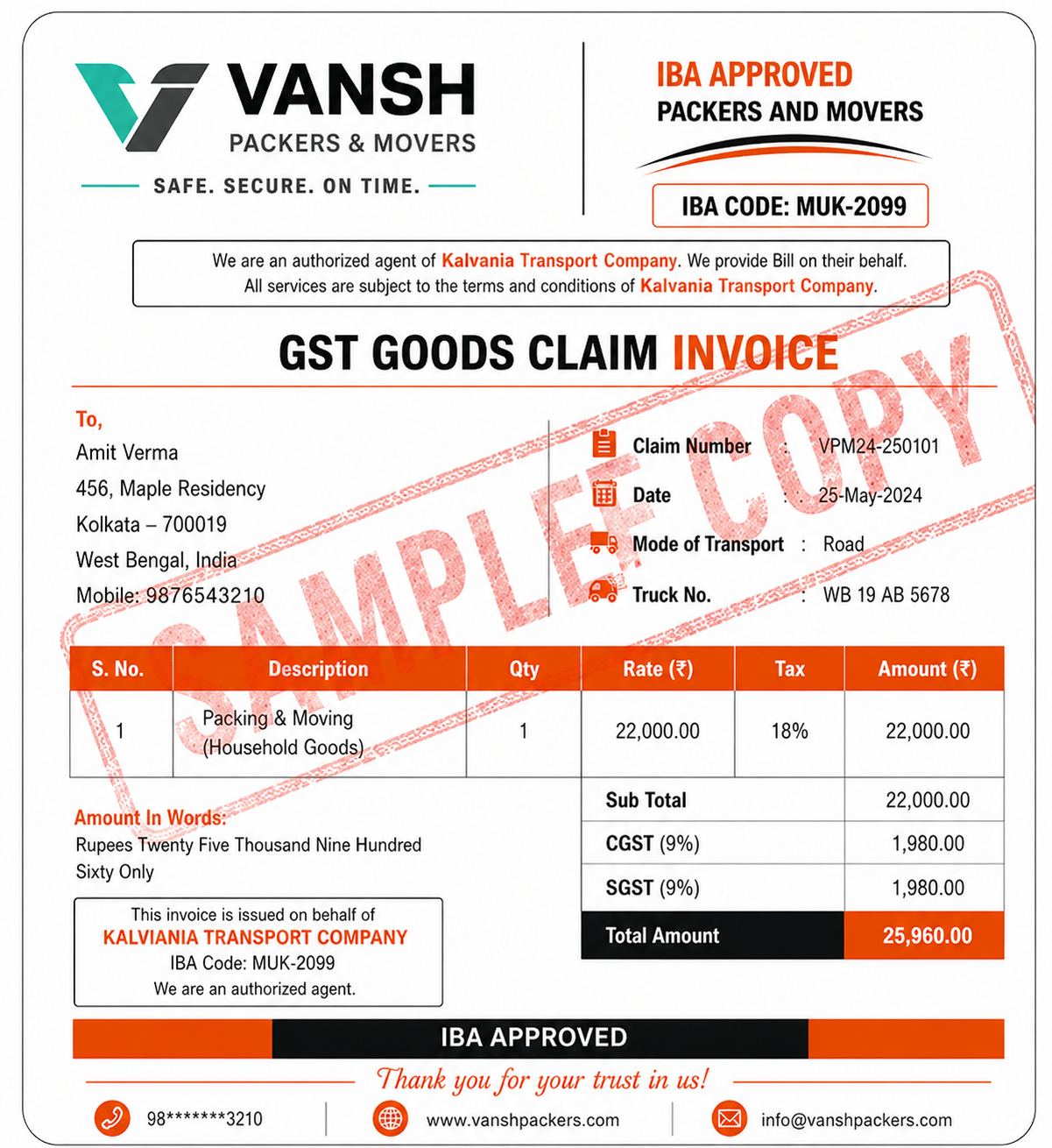 Vansh Packers and Movers - professional moving team and fleet